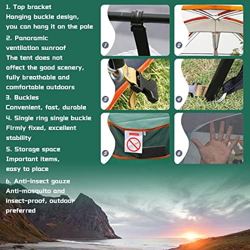 Szybki namiot festiwalowy dla 5-8 osób