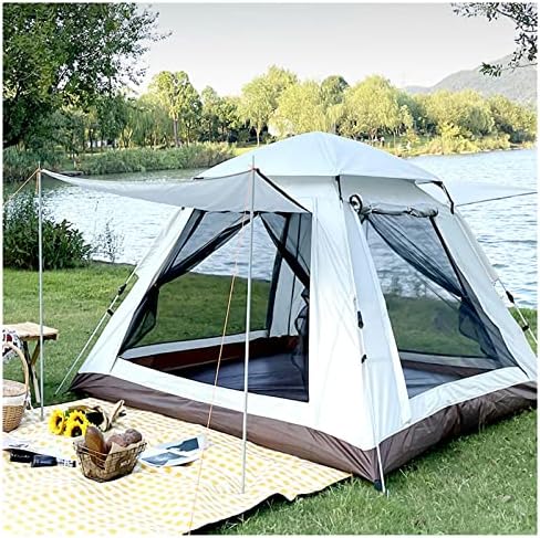 Słoneczny namiot kempingowy czteroosobowy solidny