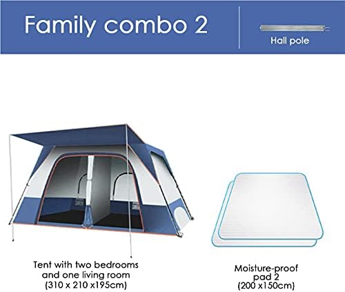 Dwupokojowy namiot dla 4-8 osób