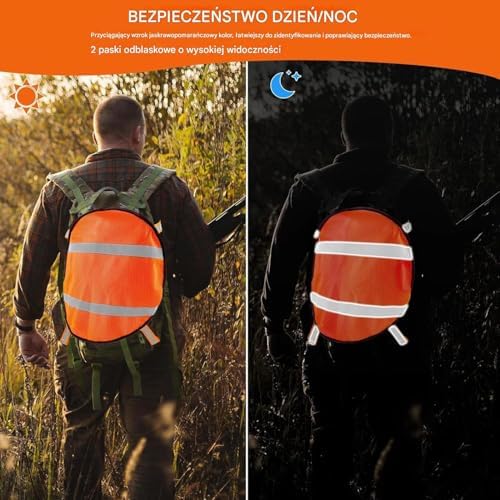 Zestaw pomarańczowych osłon ochronnych sprzętu